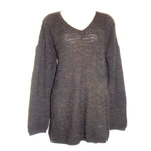 CALVIN KLEIN WOMENS BLACK KNIT V-NECK SWEATER NWT SIZE XXL   BN